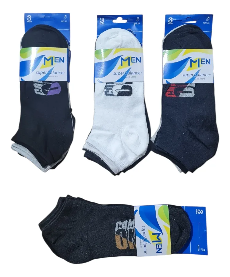 Pack x 12 Medias Soquetes Hombre