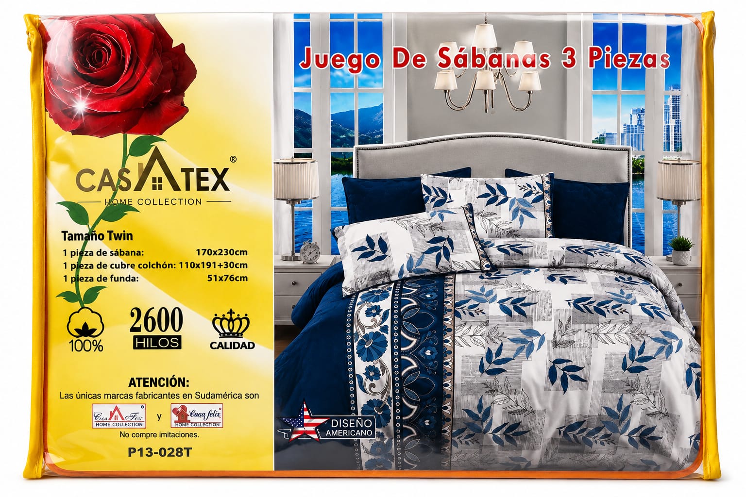 Juegos de Sabanas 4 Piezas Twin de 1 Plaza CASATEX - Imagen 2