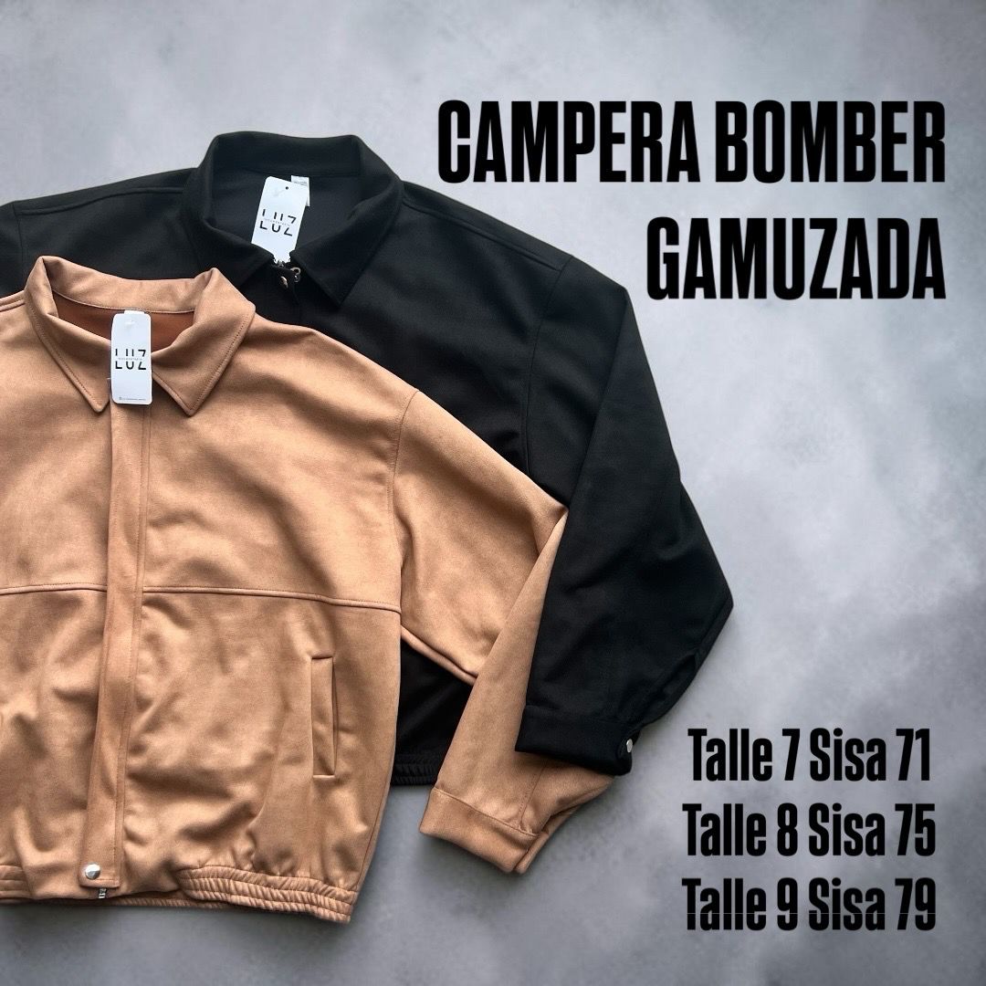 Chaqueta Bomber Gamuzada